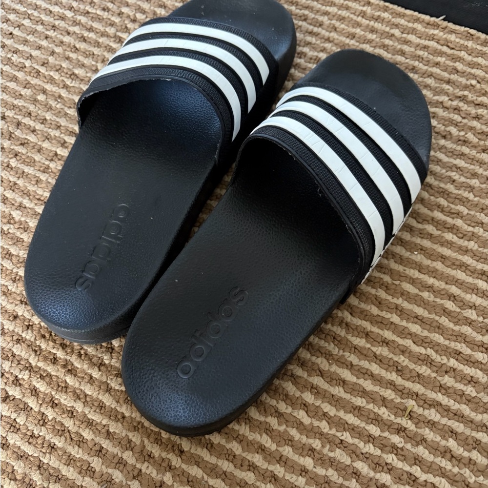 Addidas slides, kids size 3, like brand new
